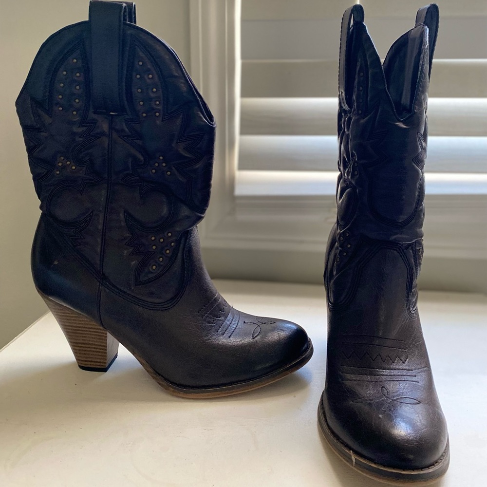 Faux cowboy boots